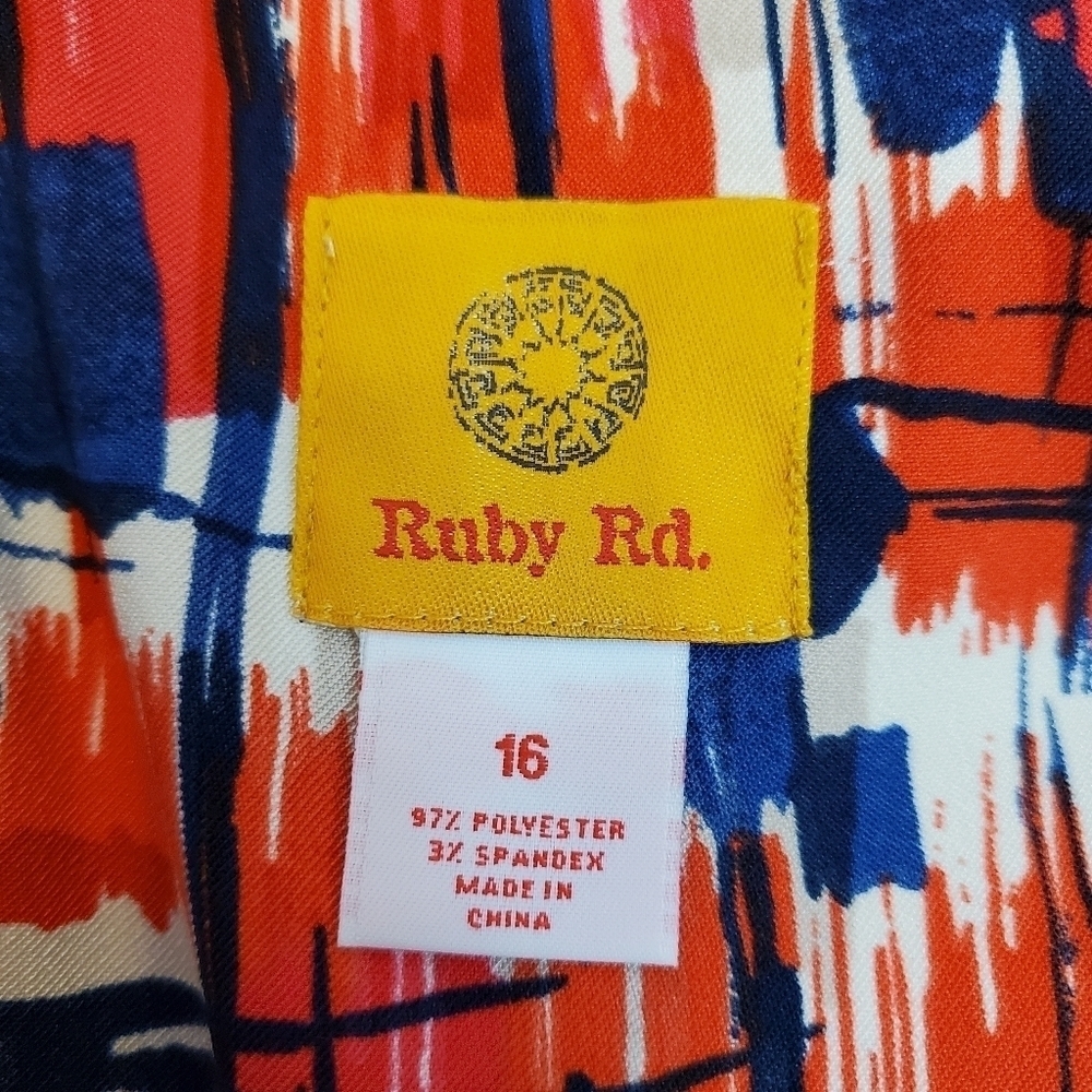 Ruby Rd Multi Color 3/4 Sleeve Button Down Jacket - image 7